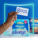 Always Maxi Daytime Pads with Wings, Size 3, Extra Long, Unscented, 99 CT