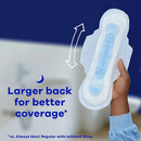 Always Maxi Pads Size 4 Overnight Absorbency Unscented with Wings (144 ct.)