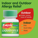 Zyrtec 24 Hour Allergy Relief Liquid Gels (65 ct.)