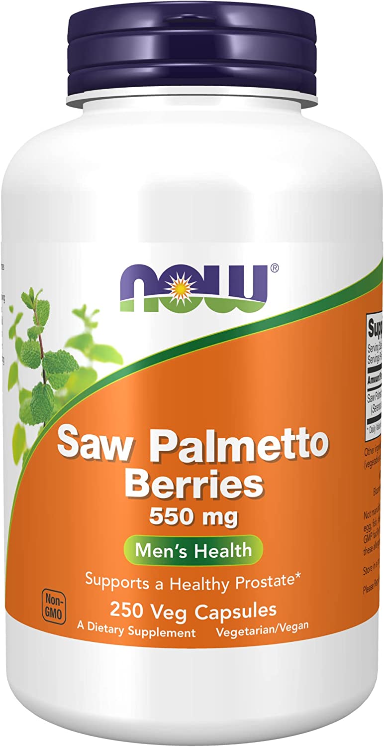NOW Supplements, Saw Palmetto Berries (Serenoa repens) 550 mg, Men's Health