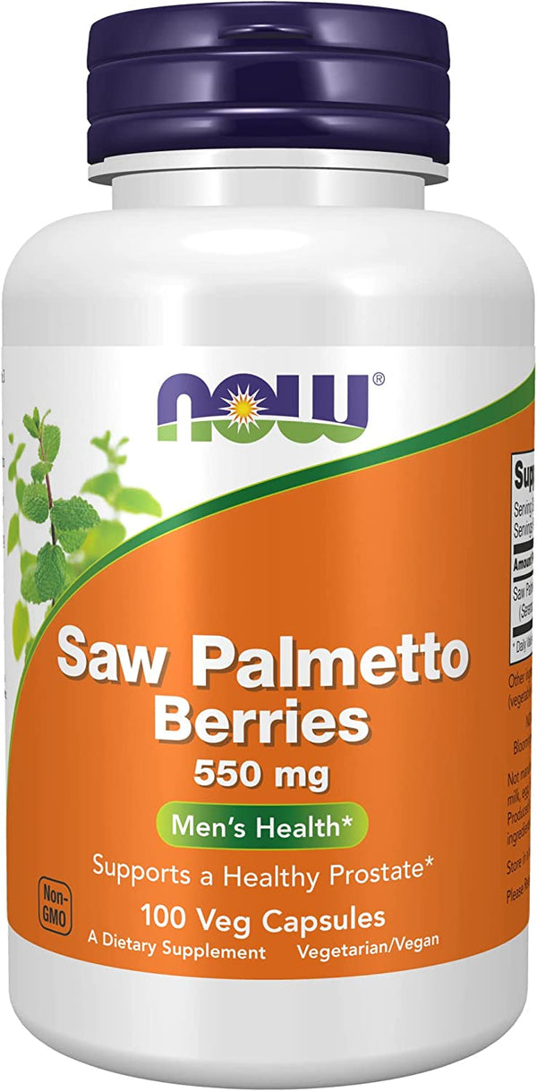 NOW Supplements, Saw Palmetto Berries (Serenoa repens) 550 mg, Men's Health