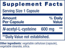 N-Acetyl-L-Cysteine (NAC), Immune, Respiratory, Liver Health, NAC 600 mg