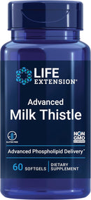 Advanced Milk Thistle, silymarin, silybin, phospholipids, 60 softgels