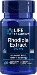 Rhodiola Extract, Rhodiola rosea Supplement, 250 mg, 60 Capsules