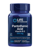 Pantothenic Acid, 500 mg 100 Capsules