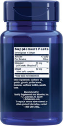 Super Ubiquinol CoQ10 with Enhanced Mitochondrial Support, Heart Health Supplement, Maximum Absorption, 50 mg 30 softgels