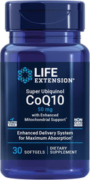 Super Ubiquinol CoQ10 with Enhanced Mitochondrial Support, Heart Health Supplement, Maximum Absorption, 50 mg 30 softgels