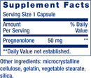 Pregnenolone, 50mg 100 Capsules