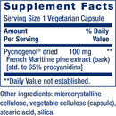 Pycnogenol – French Maritime Pine Bark Extract 60 Capsules