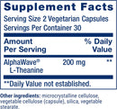 L-Theanine, Amino Acid theanine, Calm, Relaxation, Mood, 200 mg, 60 Capsules
