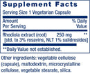 Rhodiola Extract, Rhodiola rosea Supplement, 250 mg, 60 Capsules