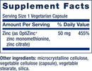 Zinc Caps, zinc 50 mg 90 Vegetarian Capsules