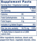 Enhanced Zinc Lozenges 30 vegetarian lozenges