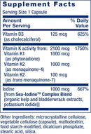 Vitamins D and K with Sea-Iodine