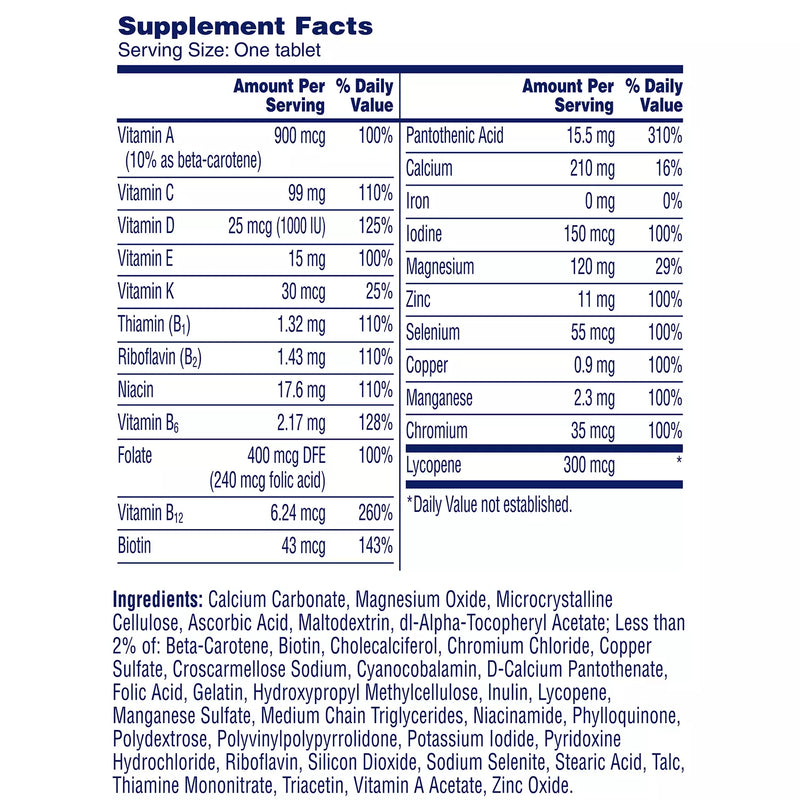 One A Day Men's Health Formula マルチビタミン (300 ct.)