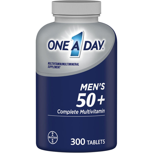 One A Day Men's +50 + فيتامينات متعددة المزايا الصحية (300 قيراط)