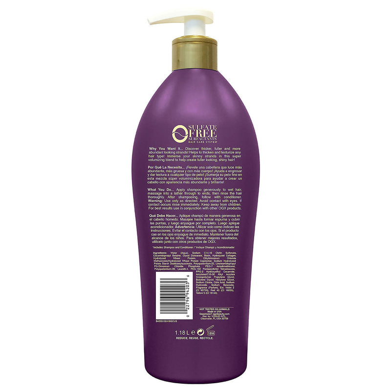 OGX Thick & Full + Biotin & Collagen Shampoo (40 fl. oz.)