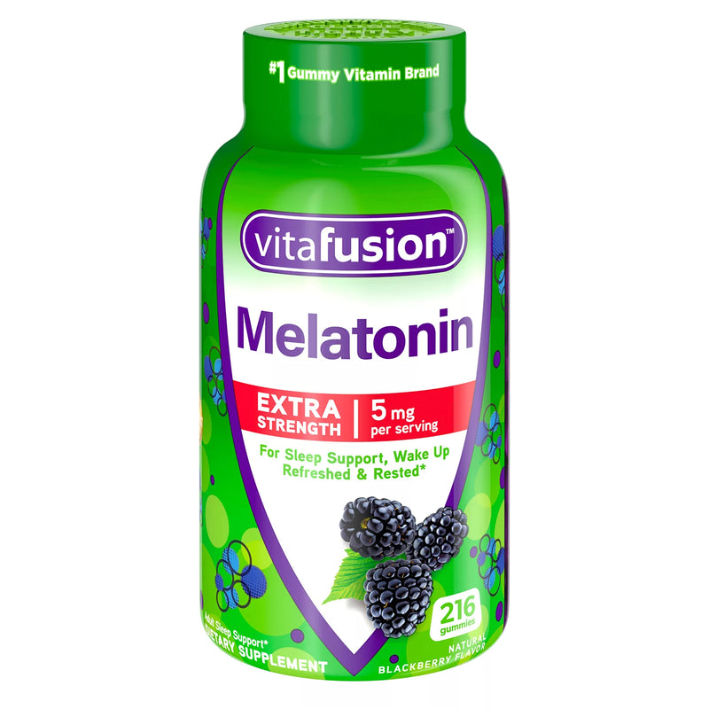 Vitafusion Extra Strength 멜라토닌 5 mg. 거미(216캐럿)
