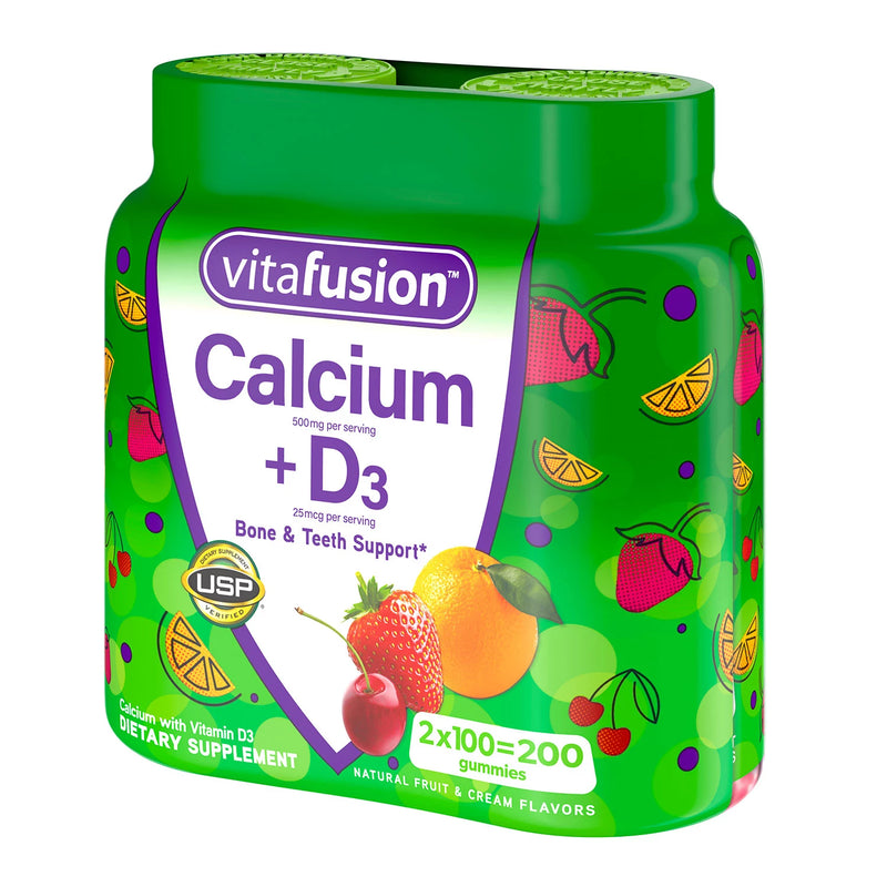Vitafusion Calcium + D3 Gummies (200 ct.)
