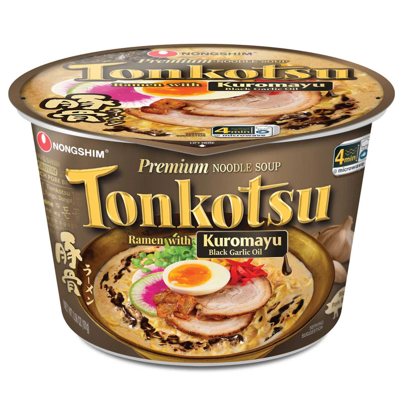 Nongshim Premium Tonkotusu Kuromayu Noodle Soup (6 pk.)