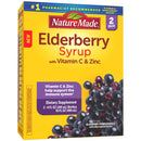 Nature Made Black Elderberry Syrup with Zinc and Vitamin C, for Immune Support Help, Blueberry Pomegranate Flavor, (8 fl., oz. 2 pk)