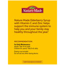 Nature Made Black Elderberry Syrup with Zinc and Vitamin C, for Immune Support Help, Blueberry Pomegranate Flavor, (8 fl., oz. 2 pk)
