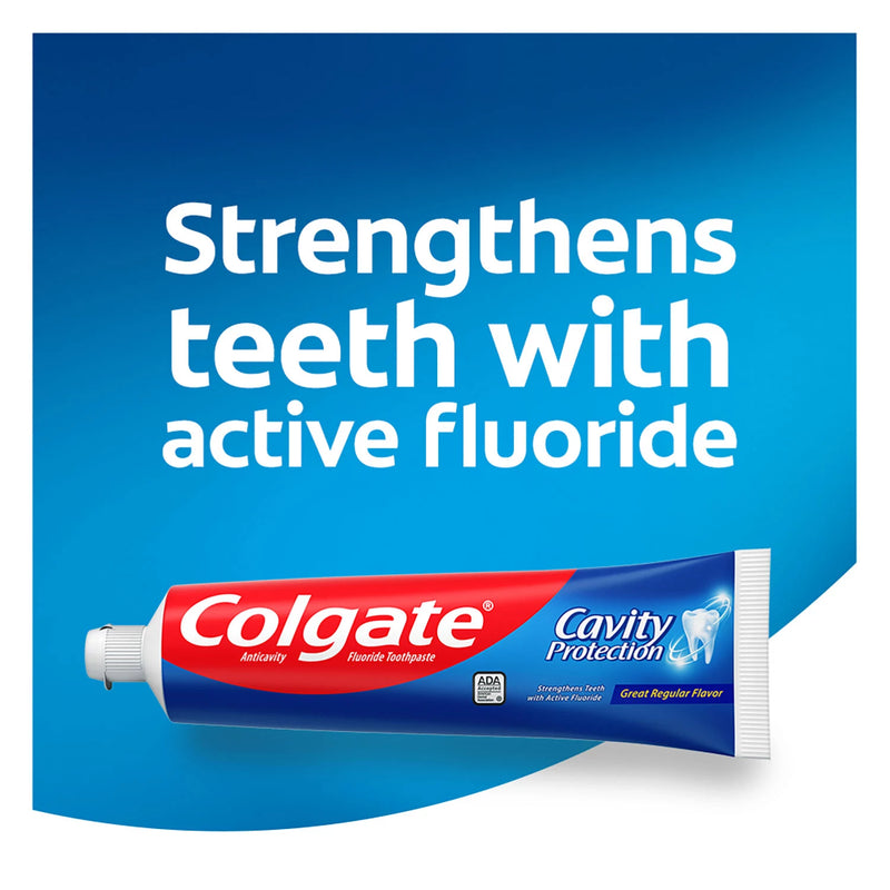 Colgate Cavity Protection Toothpaste with Fluoride, Great Regular Flavor (8 oz., 5 pk.)