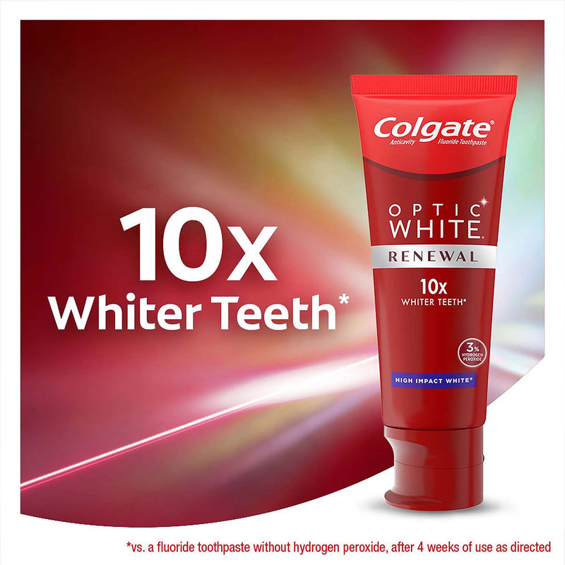 Colgate Optic White Renewal High Impact White Teeth Whitening Toothpaste (4.1 oz., 4 pk.)