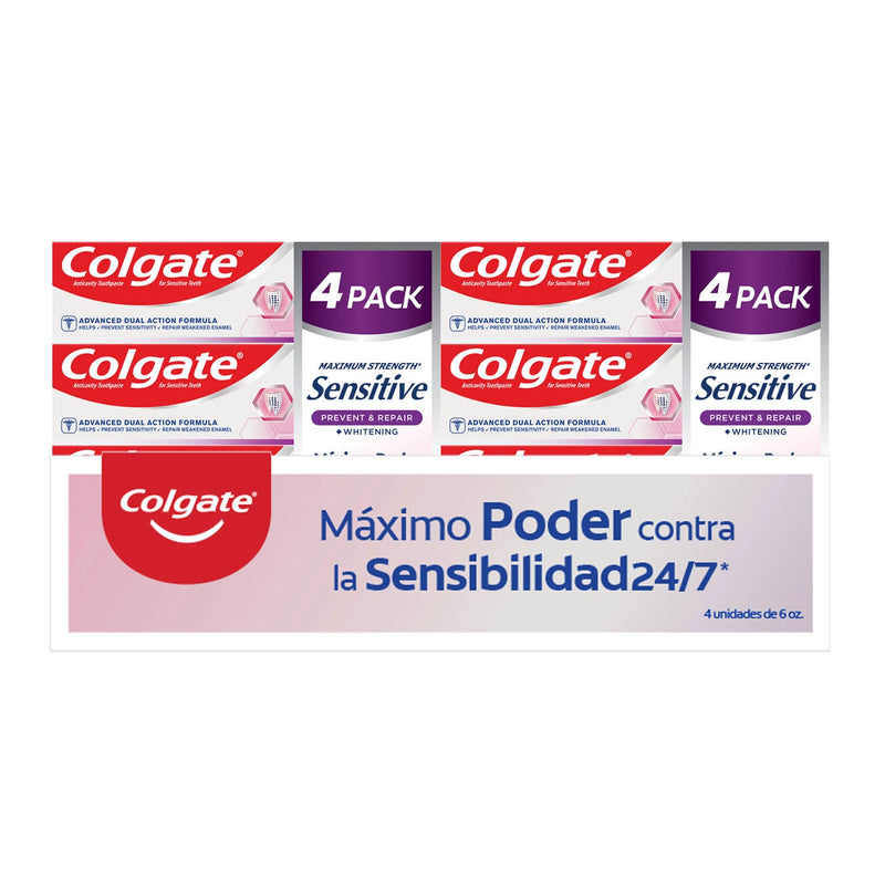 Colgate Sensitive Toothpaste Prevent and Repair Toothpaste. Gentle Mint (6 oz., 4 pk.)