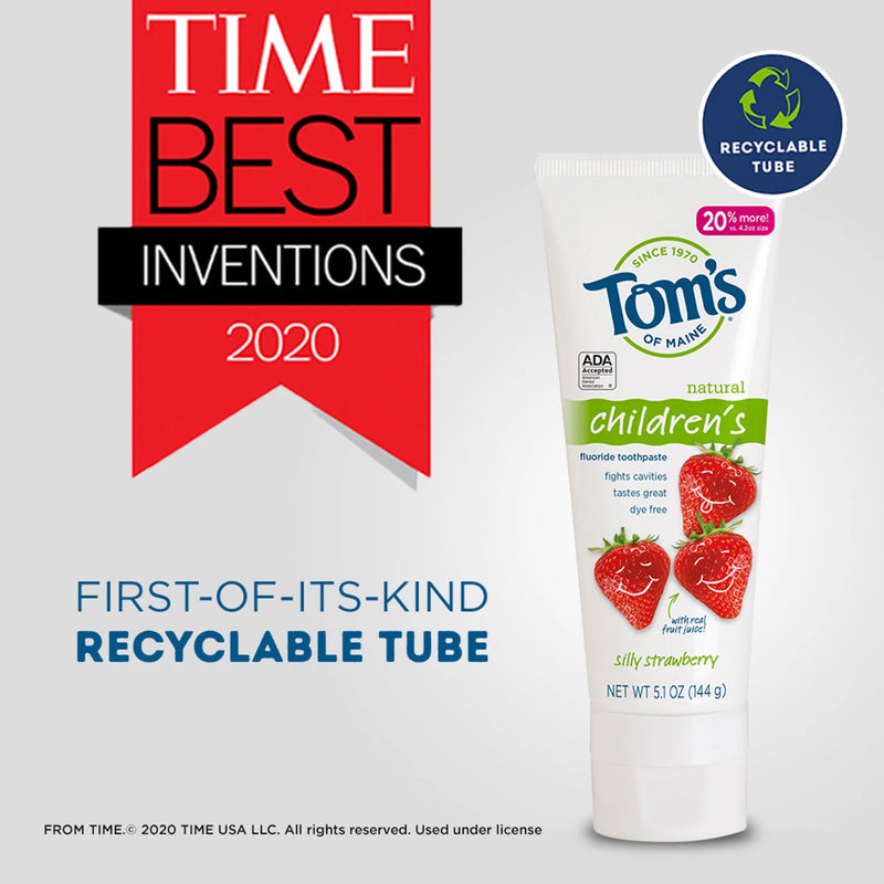 Tom's of Maine Silly Strawberry Anticavity Toothpaste (5.1 oz., 4 pk.)