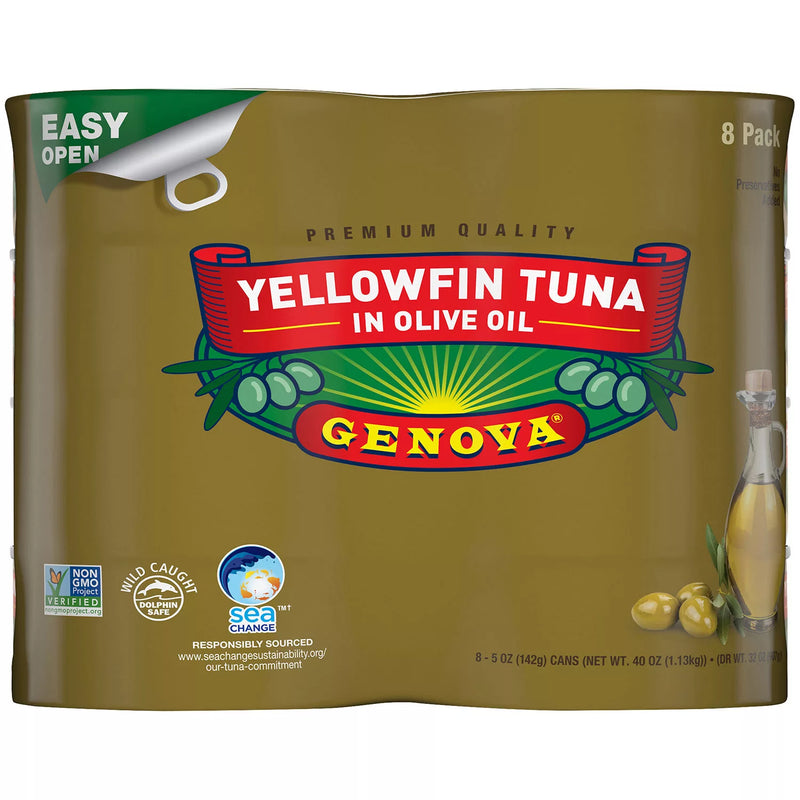 GENOVA Yellowfin Tuna in Olive Oil (5 oz., 8 pk.)