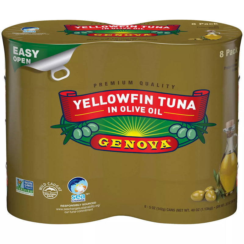 GENOVA Yellowfin Tuna in Olive Oil (5 oz., 8 pk.)