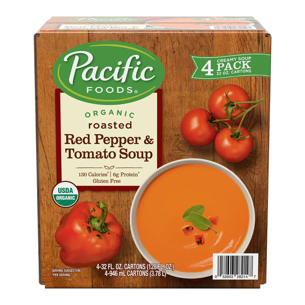Pacific Organic Roasted Red Pepper and Tomato Soup (4 pk.)