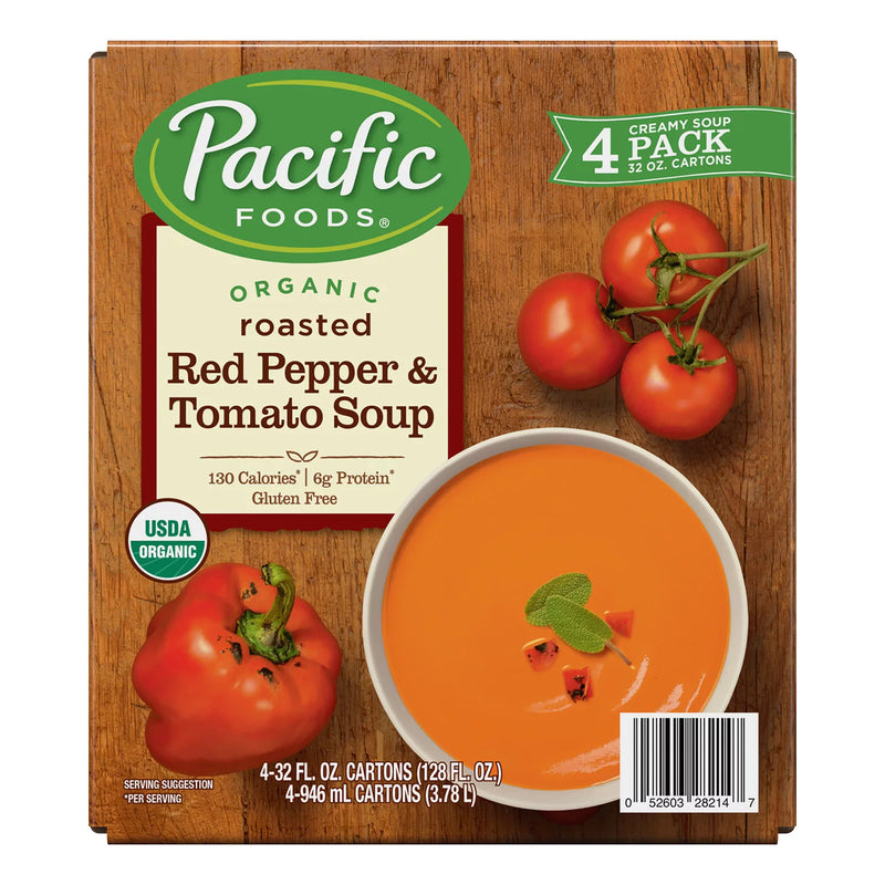 Pacific Organic Roasted Red Pepper and Tomato Soup (4 pk.)