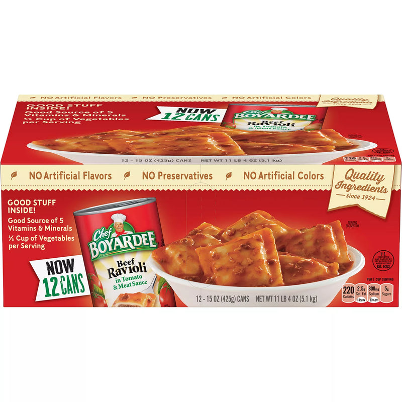 Chef Boyardee Beef Ravioli (15 oz., 12 pk.)