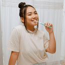 Gleem Electric Toothbrush, Battery Powered, Soft Bristles, Black and White (2 pk.)