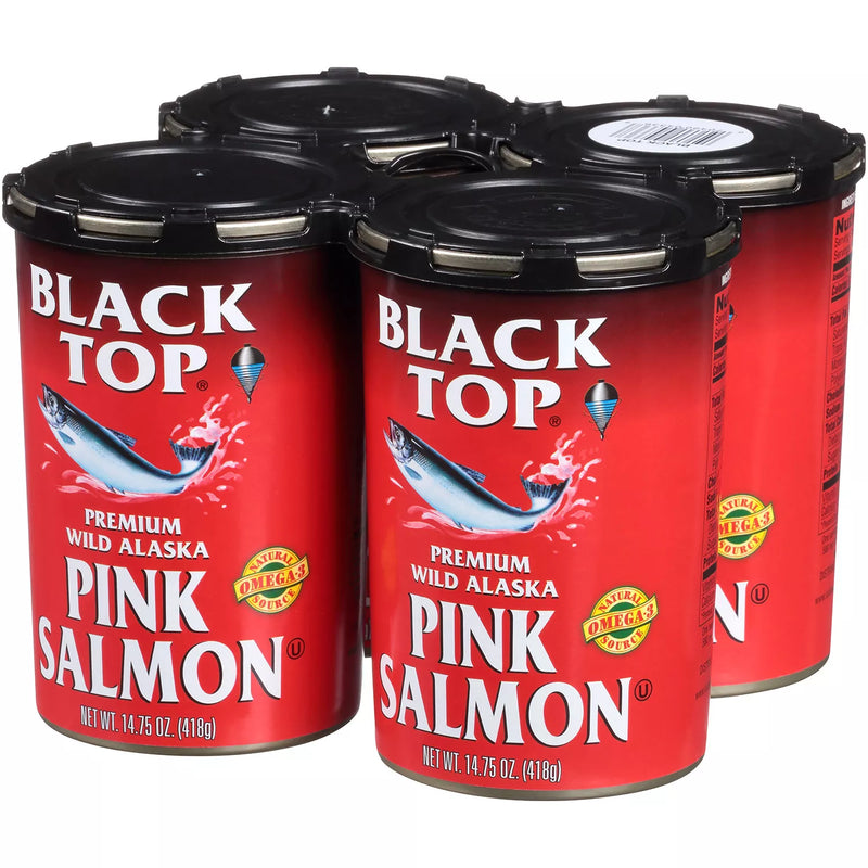 Black Top Premium Wild Alaska Pink Salmon (14.75 oz., 4 pk.)