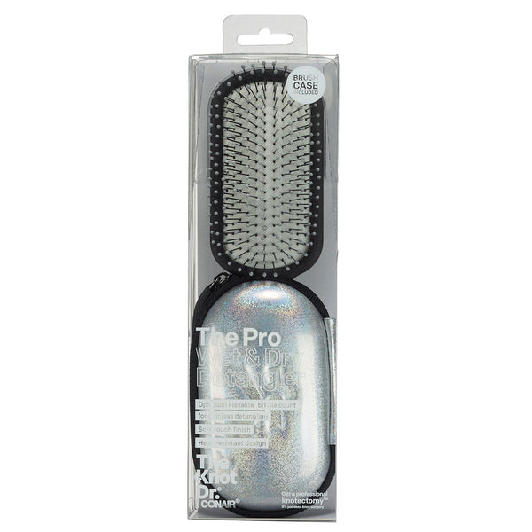 The Knot Dr. for Conair The Pro Detangling Hairbrush with Case, Choose Your Color
