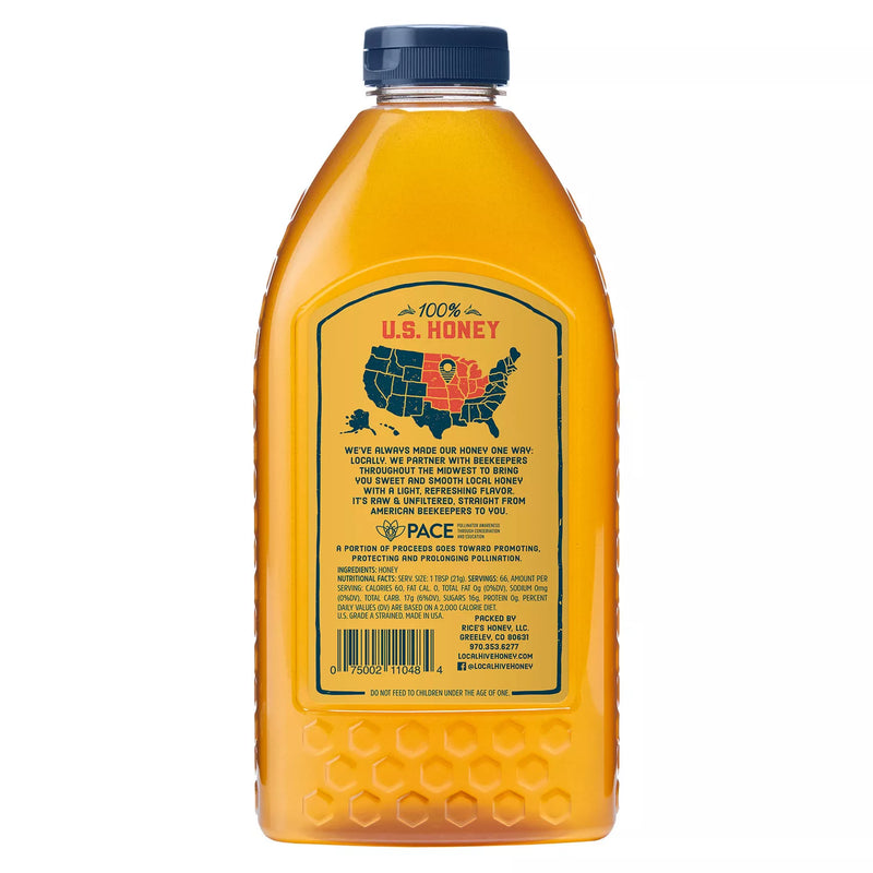 Local Hive Midwest Raw & Unfiltered Honey (48 oz.)