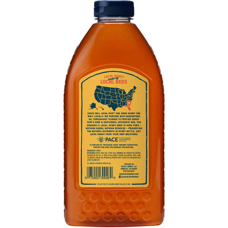 Local Hive Florida Raw & Unfiltered Honey (48 oz.)