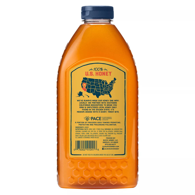 Local Hive So Cal Raw & Unfiltered Honey (48 oz.)