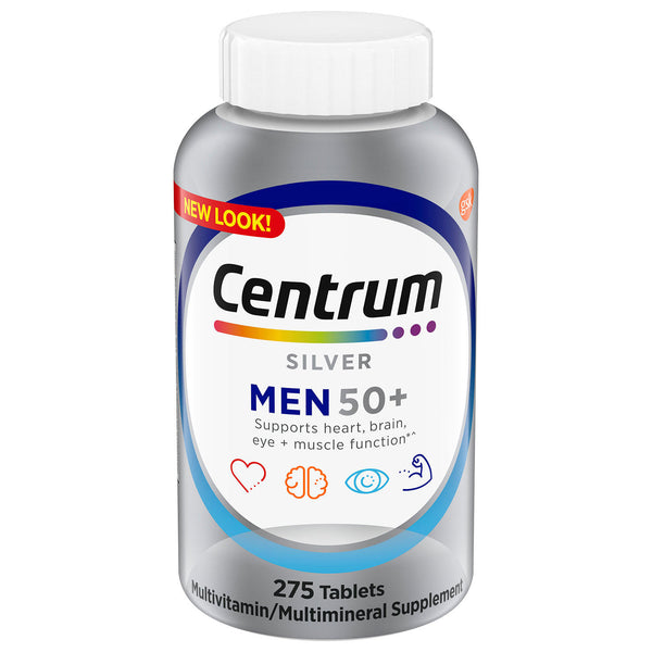 Centrum Silver Men Multivitamin Tablet, Age 50 and Older (275 ct.)