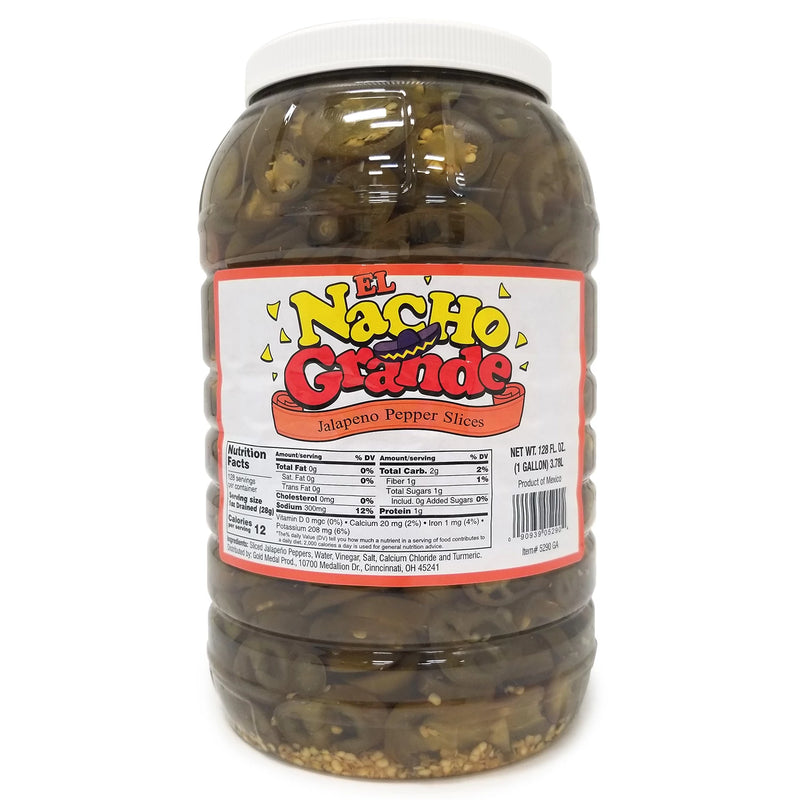 Gold Medal El Nacho Grande Jalapenos Slices (1 gal., 4 ct.)