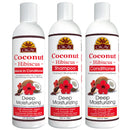 Okay Coconut and Hibiscus Shampoo and Conditioner + Leave-in Conditioner Set