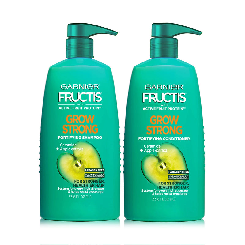 Garnier Fructis Grow Strong Shampoo and Conditioner (33.8 fl. oz., 2 pk.)
