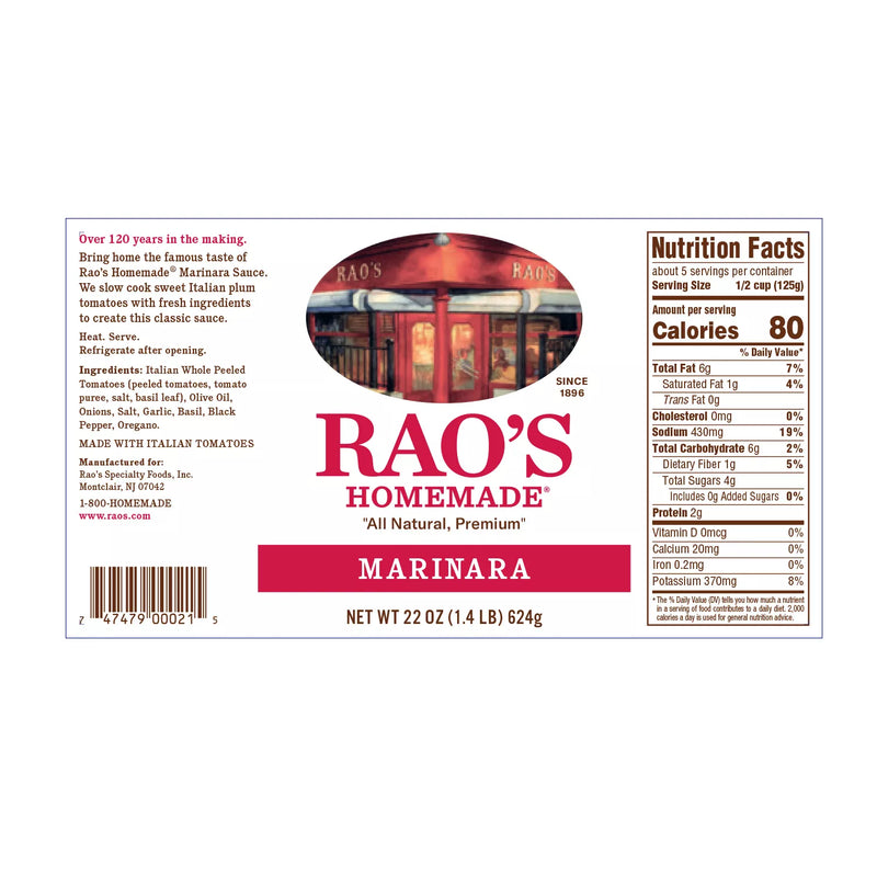 Rao's Homemade Marinara Sauce (22 oz., 2 pk.)