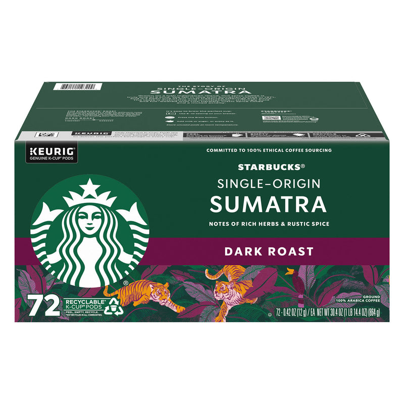 Single-Origin Sumatra Coffee K-Cups, Dark Roast (72 ct.)