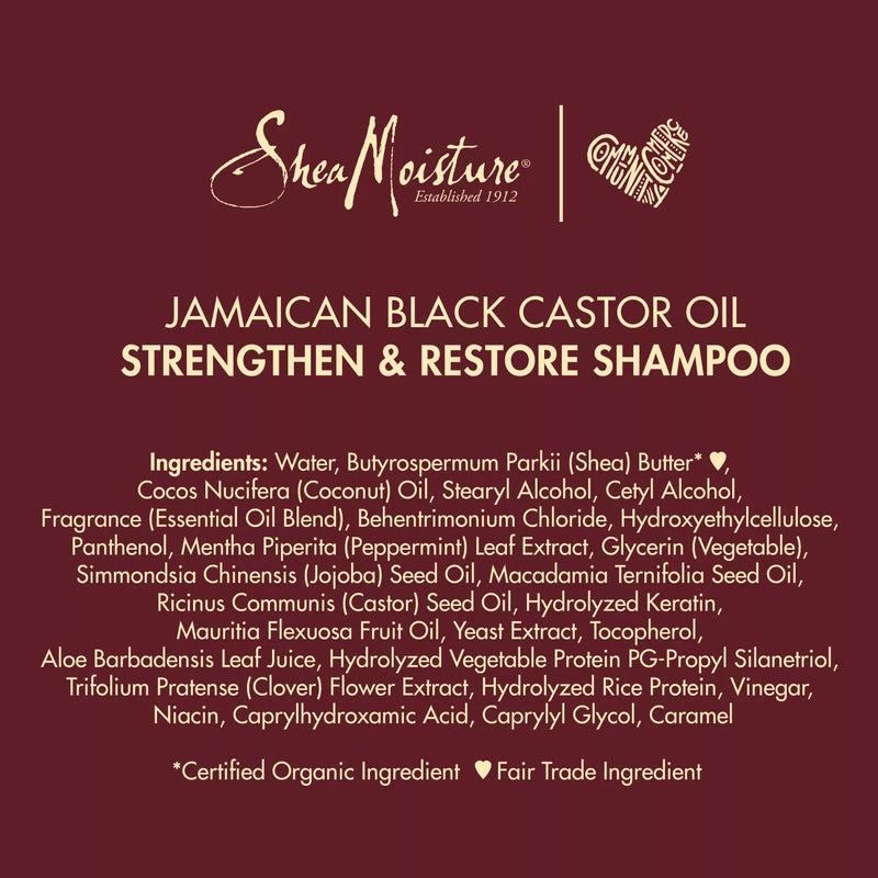 Shea Moisture Jamaican Black Castor Oil Strengthen & Restore Shampoo (33.8 fl. oz.)