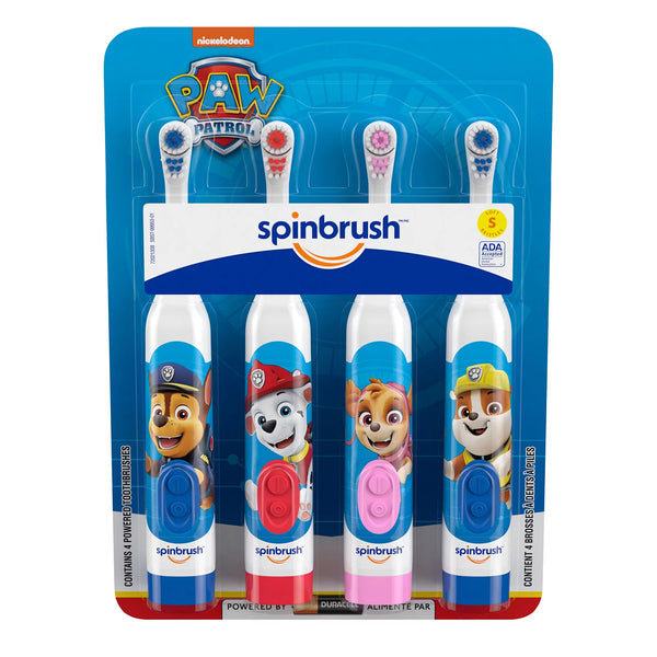 Spinbrush Kids PAW Patrol Kid’s Spinbrush Electric Battery Toothbrush (4 pk.)