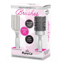 KareCo Tangle Buster Styler & Large 3-Inch Round Hair Brushes